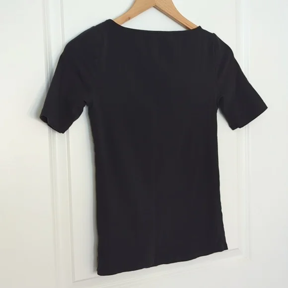 Ralph Lauren Black Boat Neck Top - Picture 4 of 5